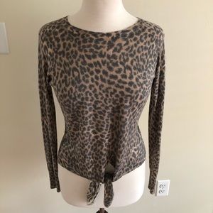❤️❤️SOLD ❤️❤️Olivaceous Leopard Print Top